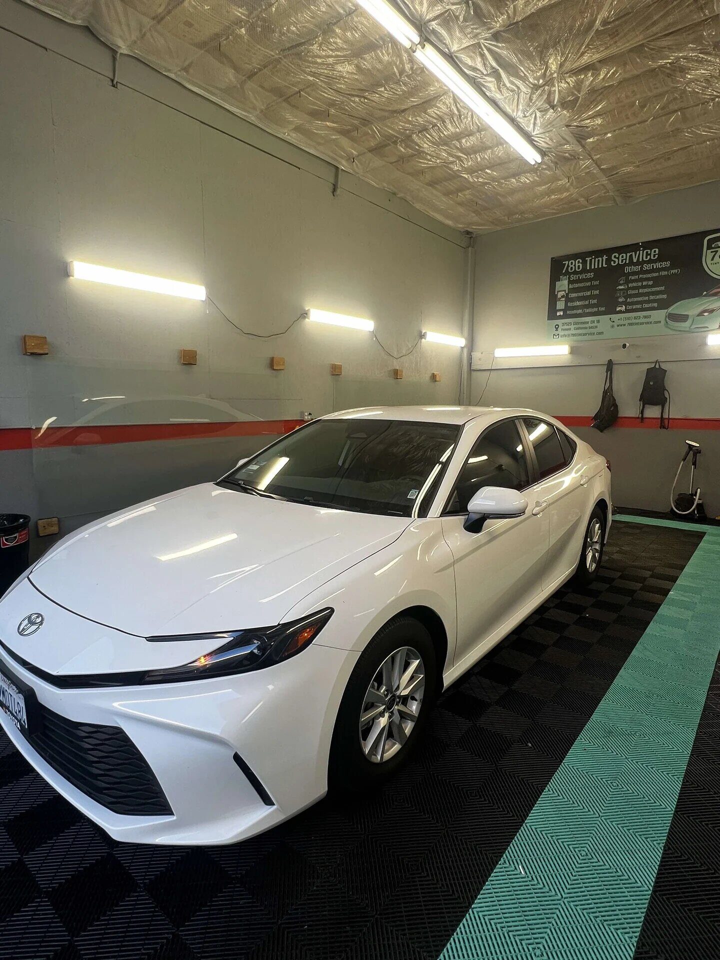 Windshield Protection Film Installation at 786 Tint Service